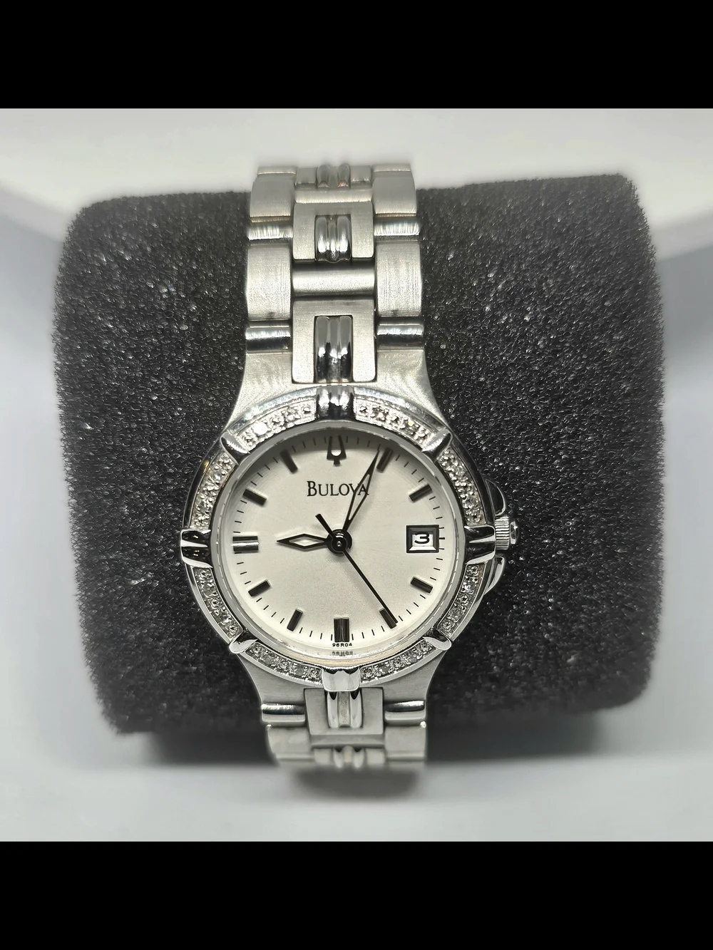 Bulova Women's Diamond Accent Dress Watch (Model 96R04)
